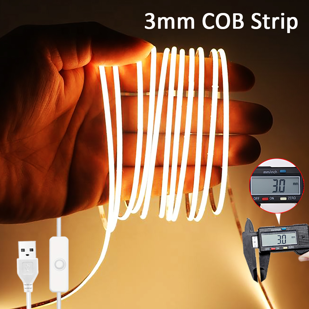 Decor Lighting Hours - Bande LED COB ultra-fine de 3