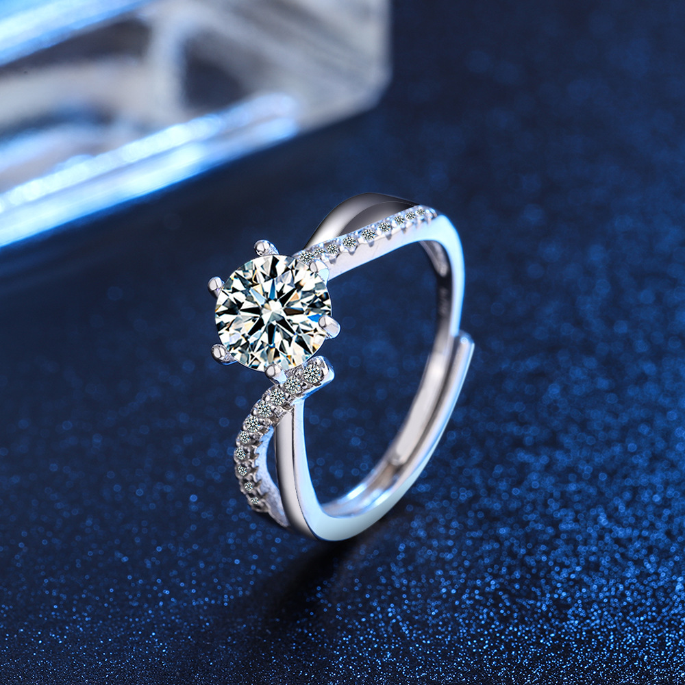 Lighting By Queen - Bague de luxe légère en argent