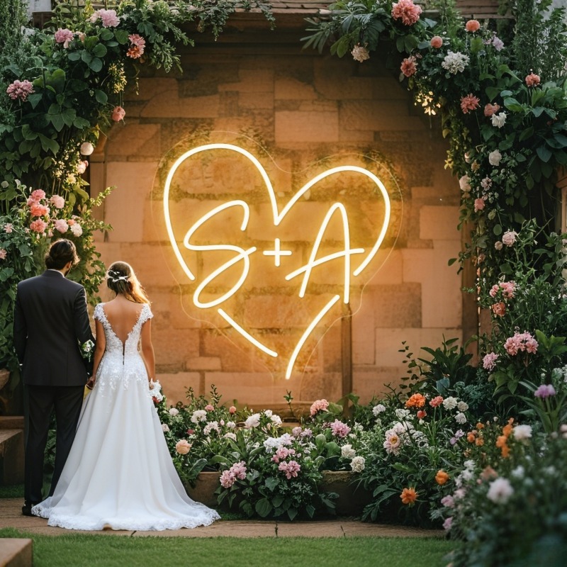 Lighting Decoration For Wedding - Enseigne au néon LED en forme