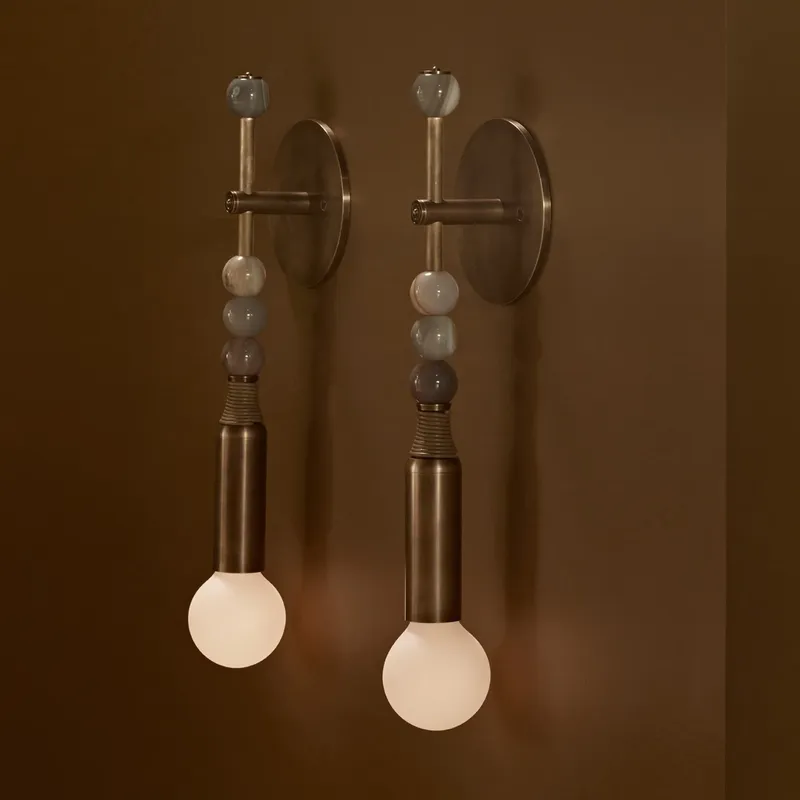 Lighting Decoration In Bedroom - Applique Murale Nordique Vintage en Laiton