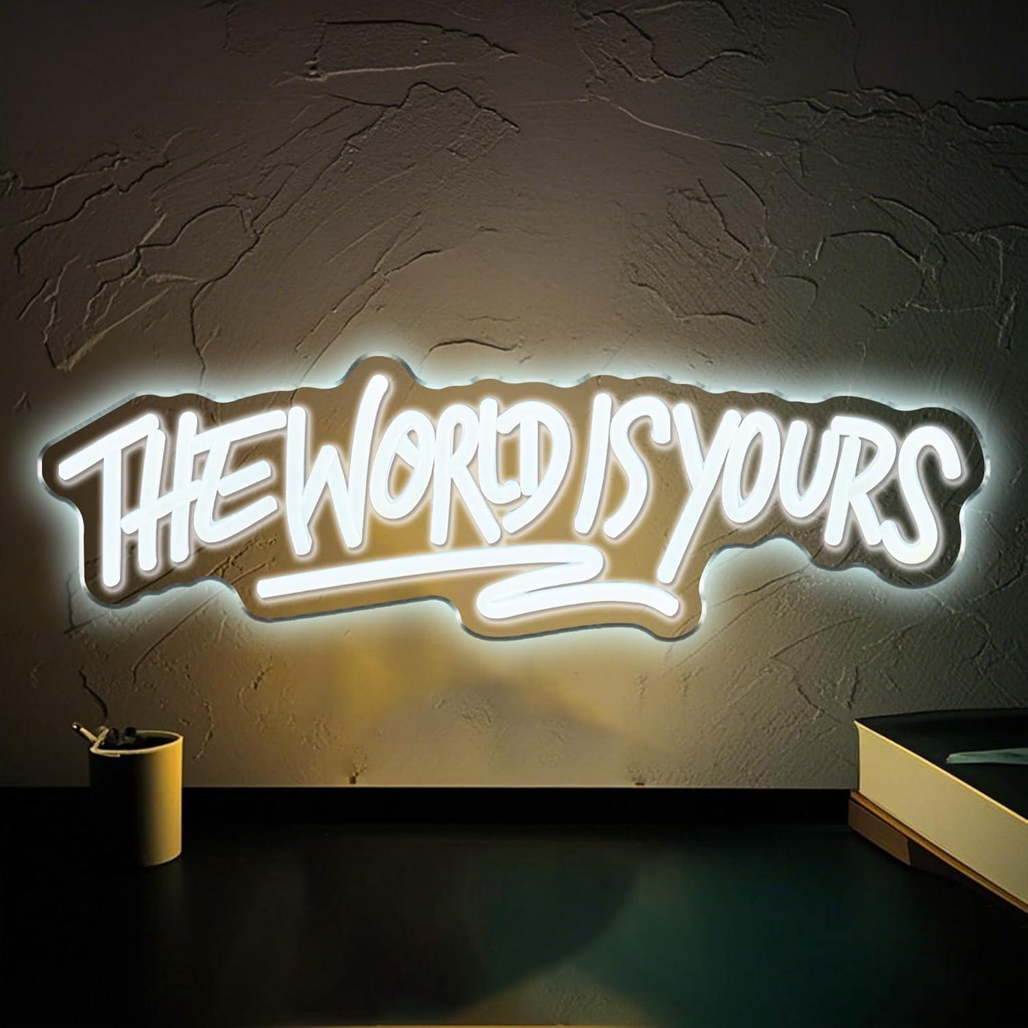 Lighting Decoration For Wedding - Enseigne néon « The World is