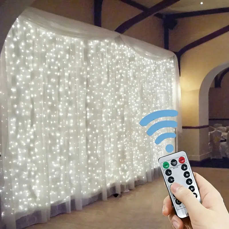 Fairy Light Curtain - 3/4/6m rideau LED chaîne lumières guirlande