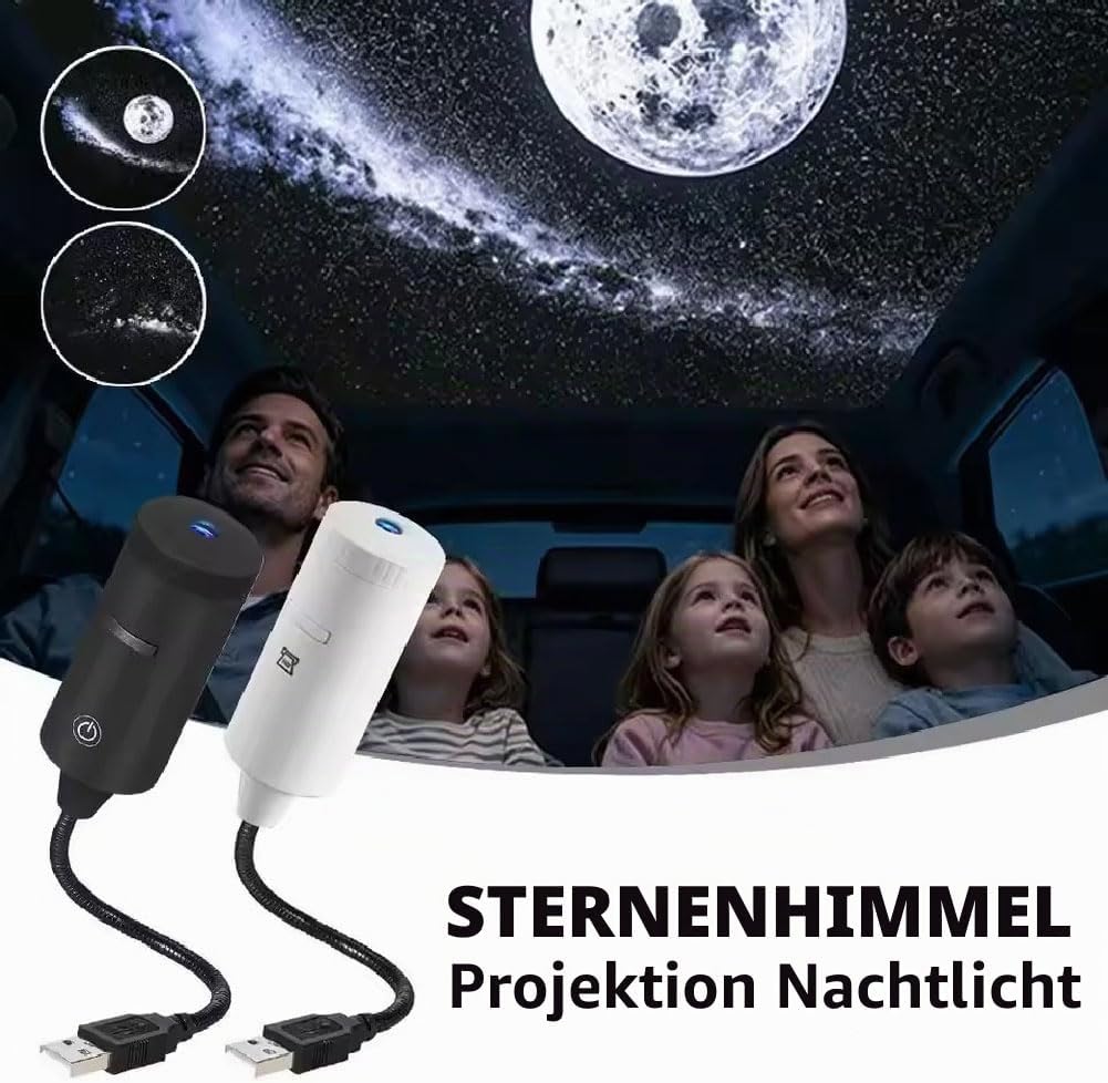 Star Projector Night - Lampe de nuit portable, plug-and-play et