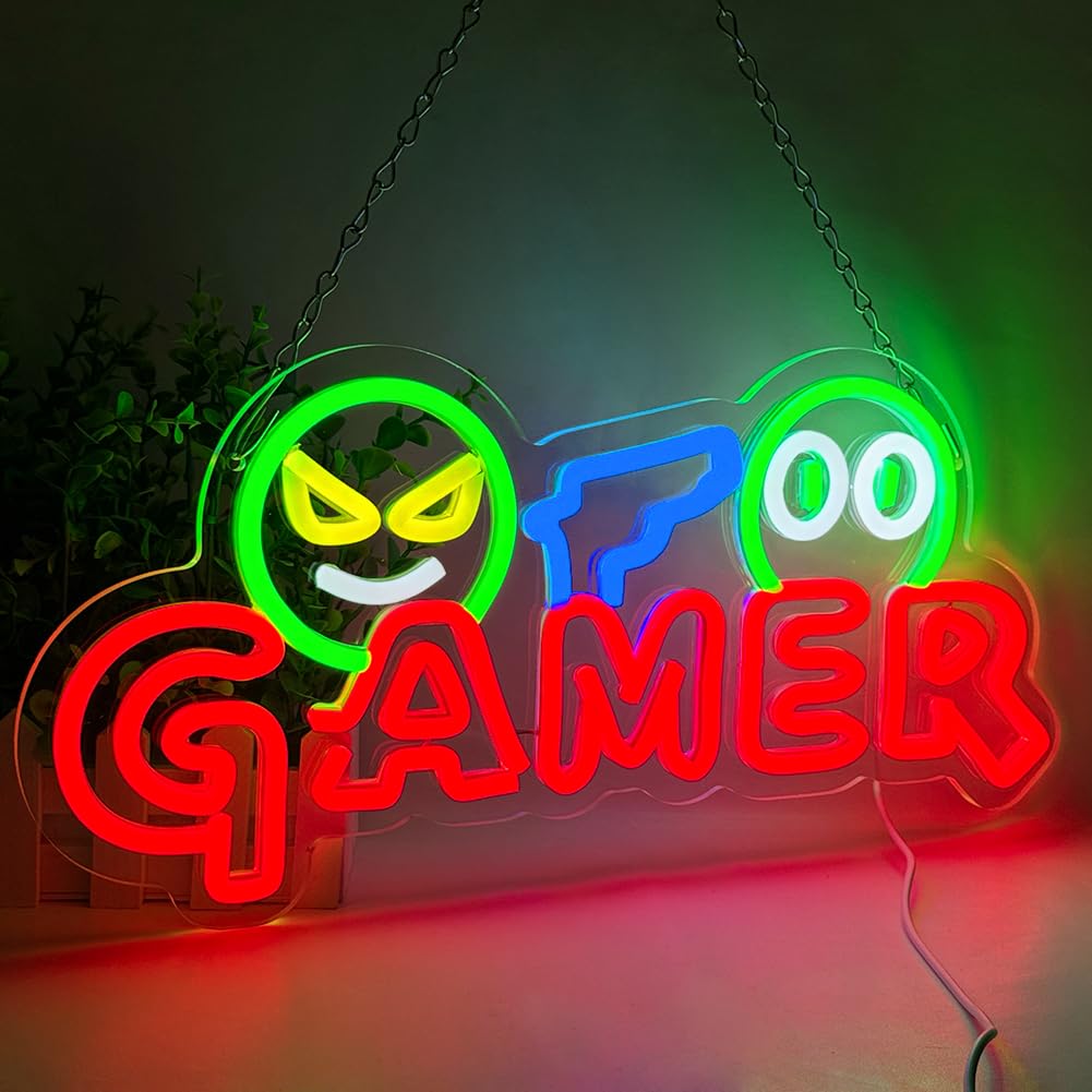 Enseigne néon LED Gamer, Lampe - Lighting Decoration For Wedding avis et prix