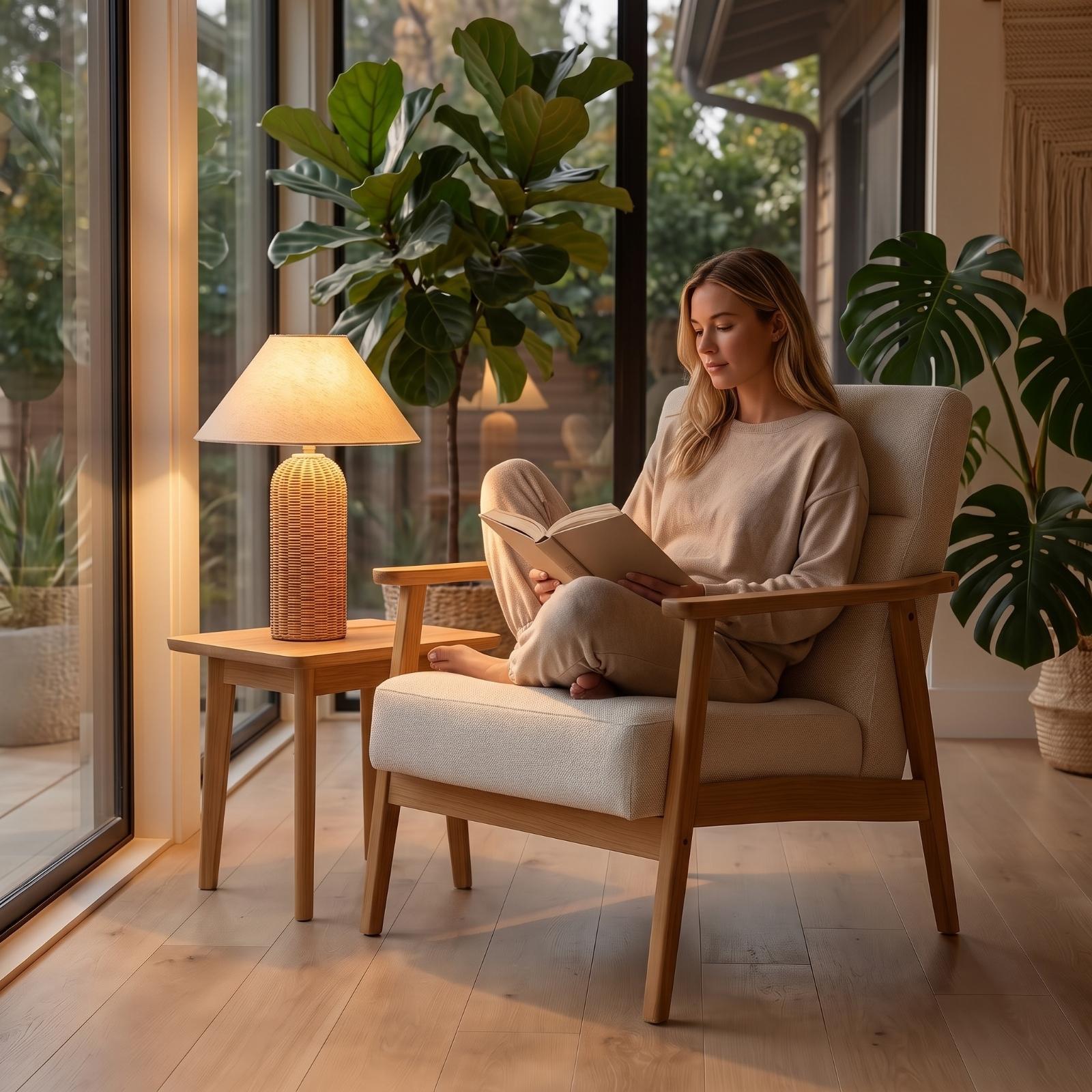 Lampe de chevet avec base en r - Lighting Decoration In Bedroom avis et prix