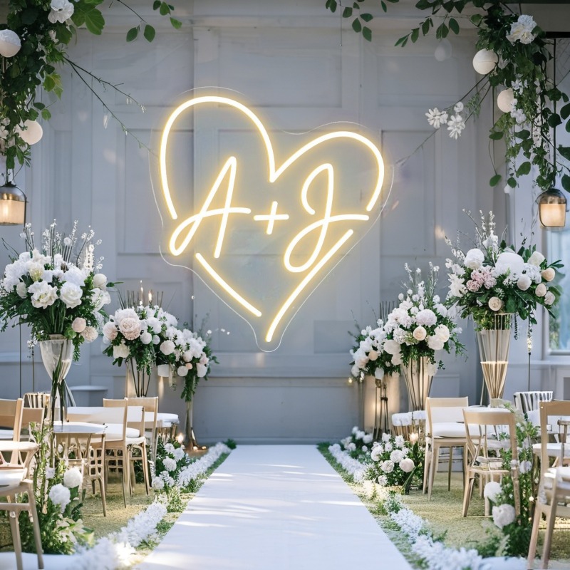 Enseigne au néon LED en forme  - Lighting Decoration For Wedding avis et prix