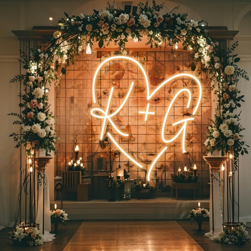 Enseigne au néon LED en forme  - Lighting Decoration For Wedding avis et prix