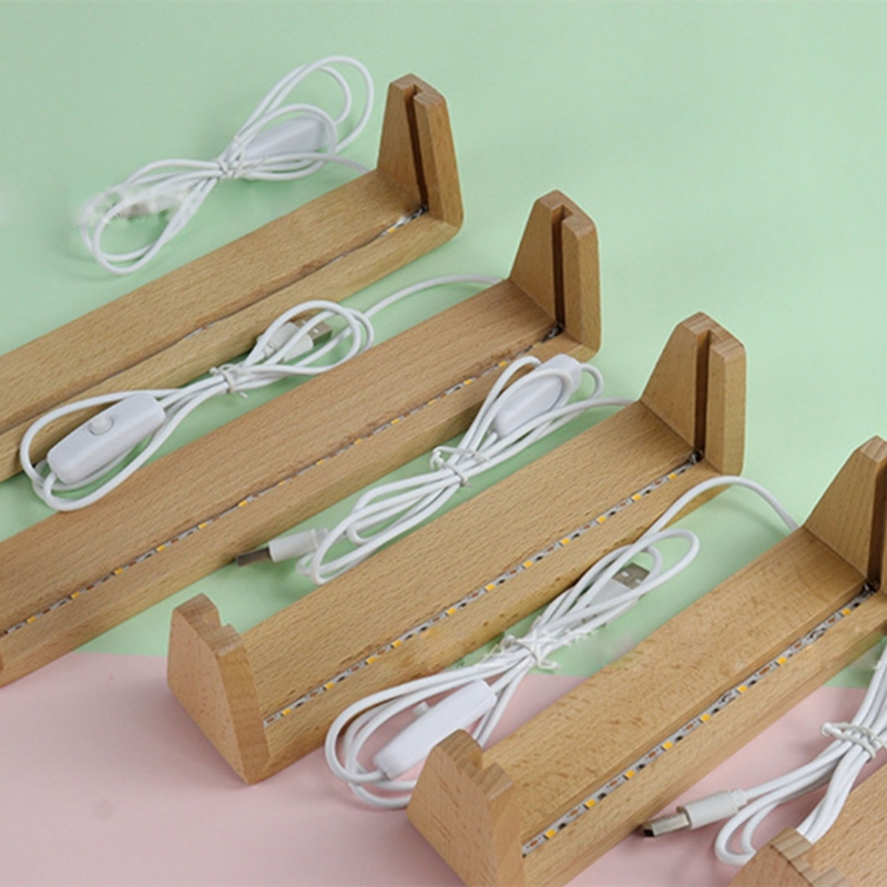 Base lumière LED en bois en fo - Lighting Decoration Stand avis et prix