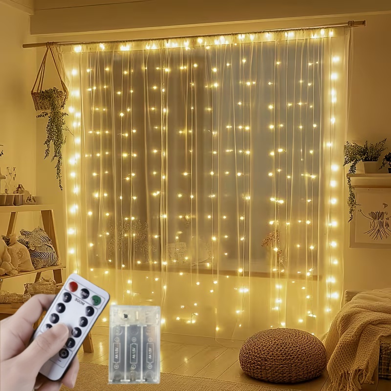 Guirlande lumineuse à piles po - Fairy Light Curtain avis et prix