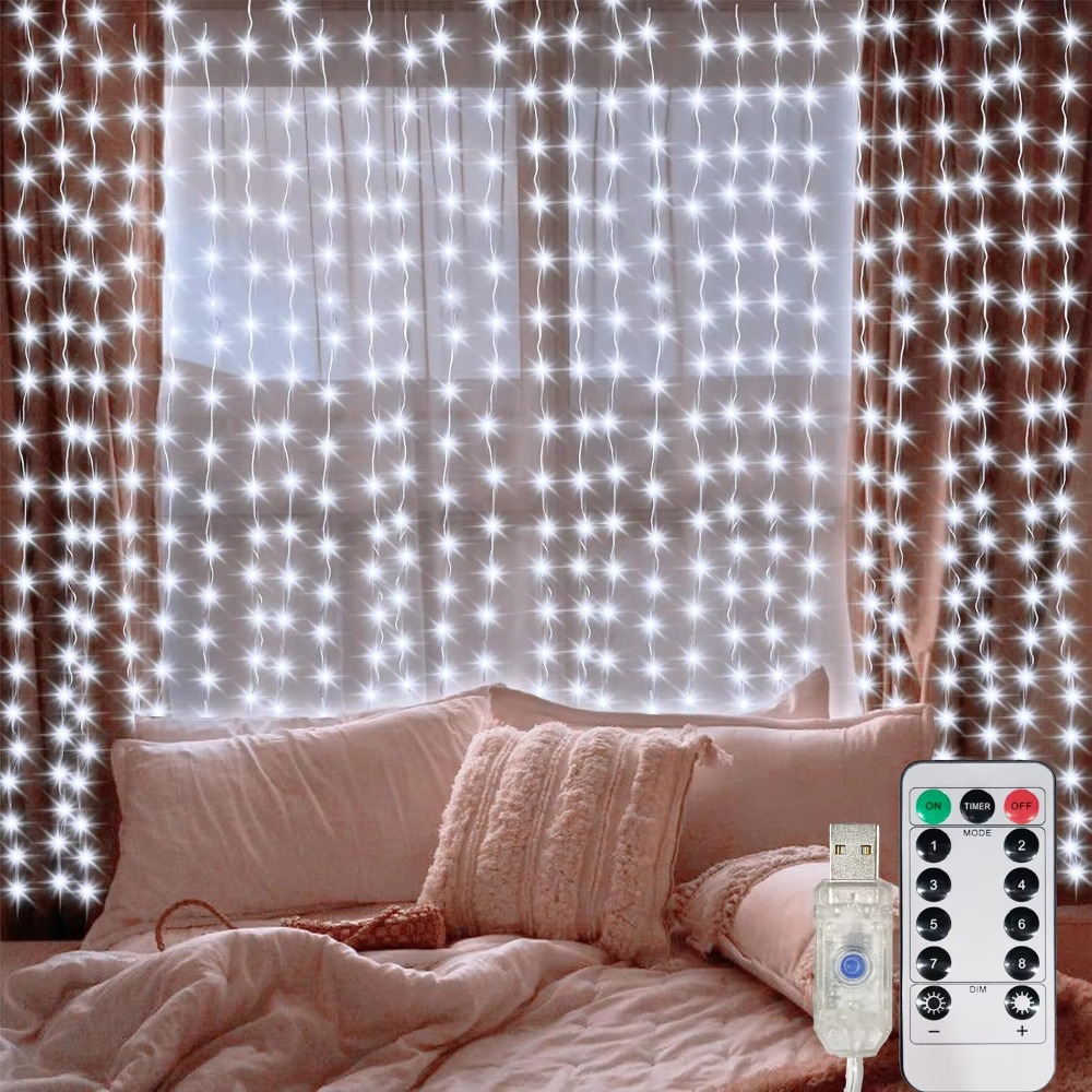 Guirlande de lumières LED à ri - Fairy Light Curtain avis et prix