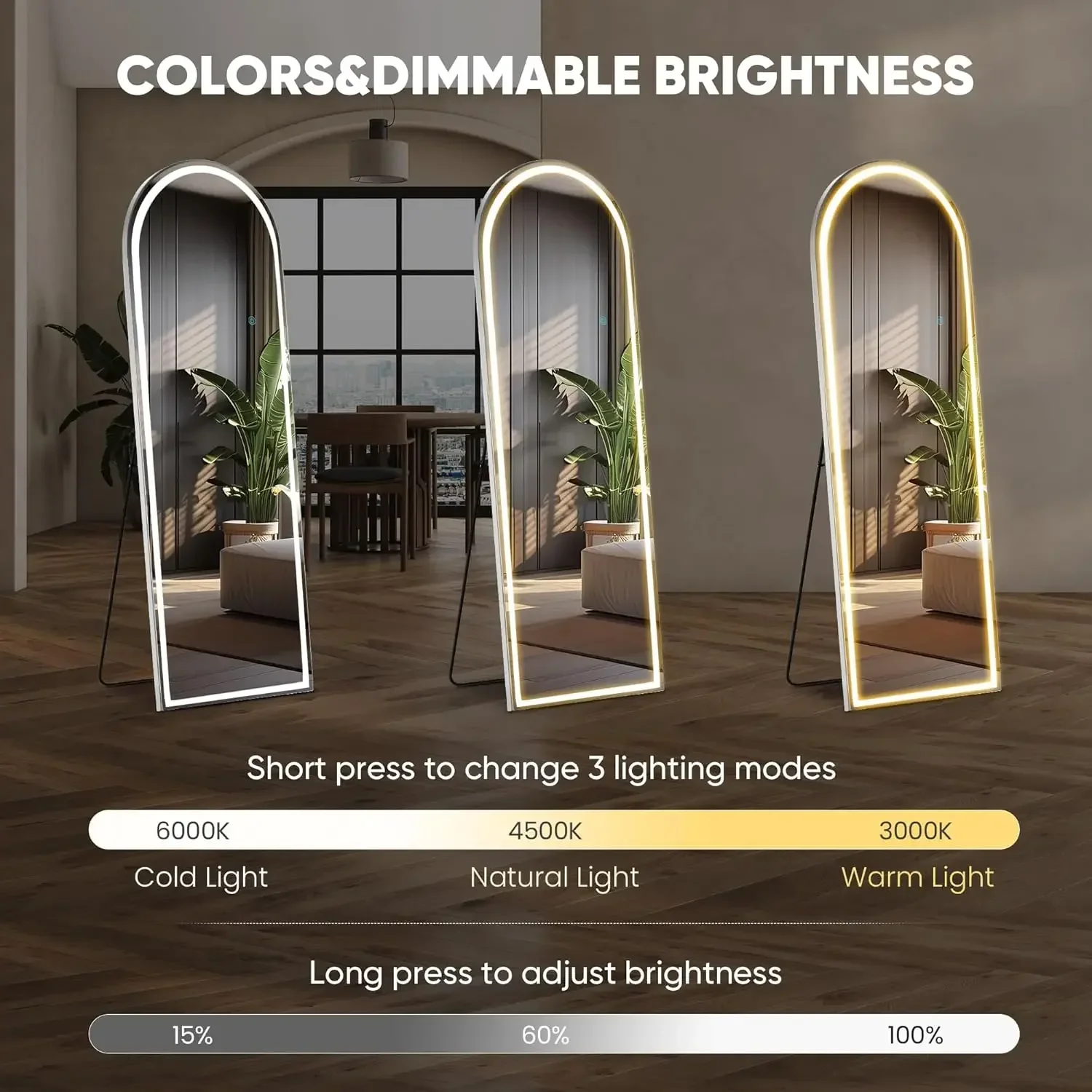 Miroir mural pleine longueur a - Lighting Decoration Stand avis et prix