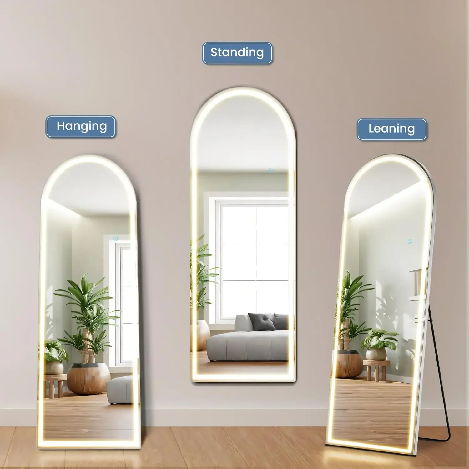 Miroir mural pleine longueur a - Lighting Decoration Stand avis et prix
