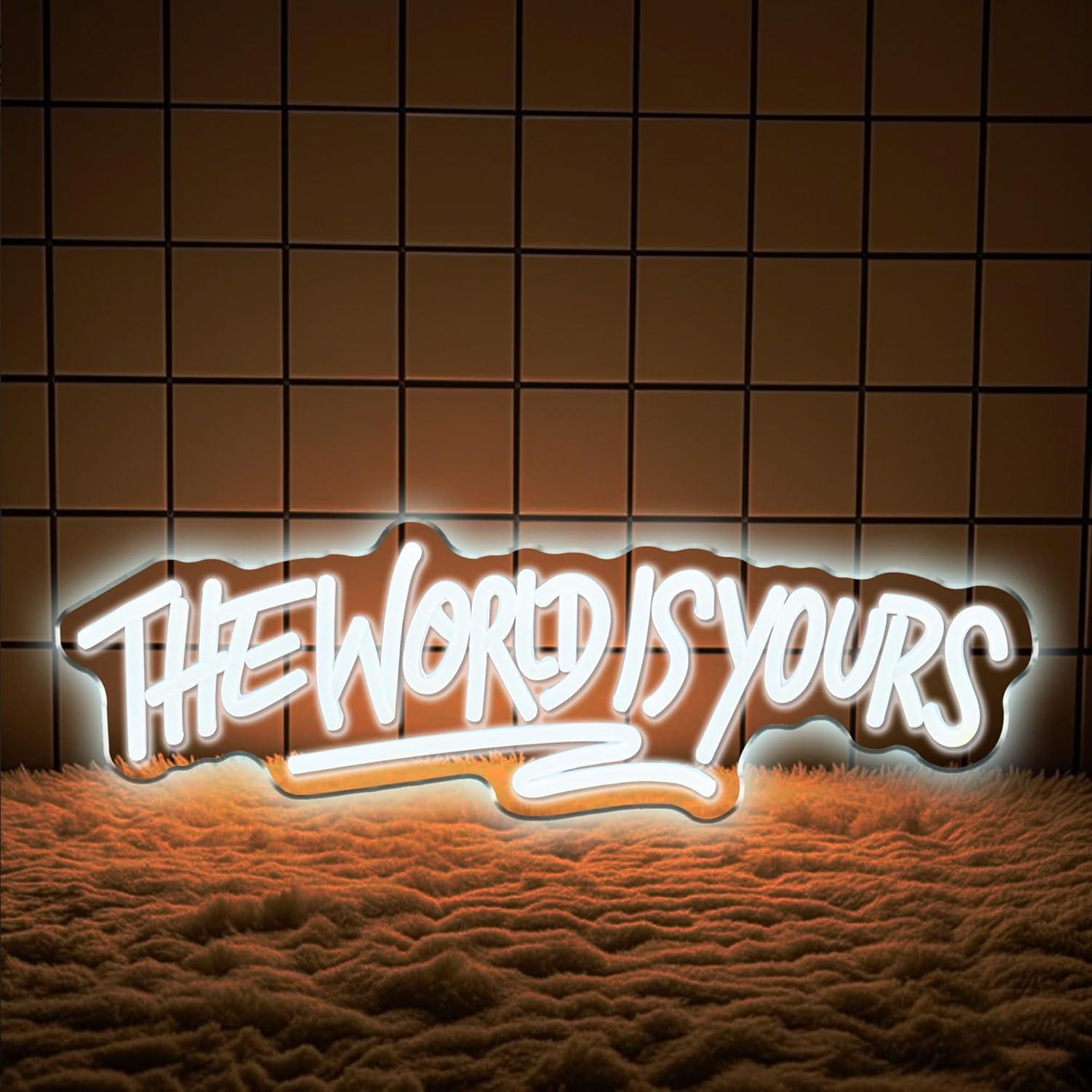 Enseigne néon « The World is Y - Lighting Decoration For Wedding avis et prix