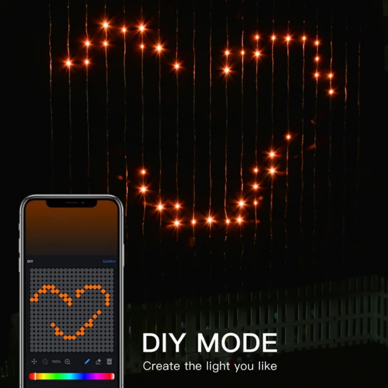 Guirlande lumineuse intelligen - Fairy Light Curtain avis et prix