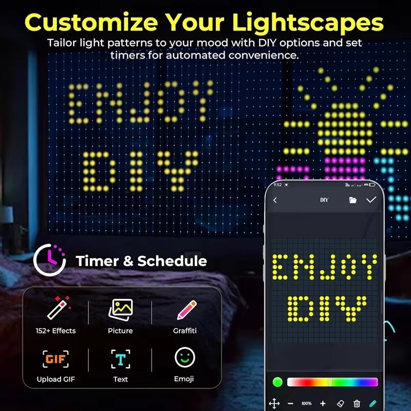 Guirlande lumineuse intelligen - Fairy Light Curtain avis et prix